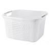 WÄSCHEKORB - Weiß, Basics, Kunststoff (43,5/33,5/22,2cm) - Rotho