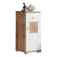 UNTERSCHRANK in   - Weiss/Eichefarben, Design, Holzwerkstoff/Kunststoff (38/80/30cm) - MID.YOU