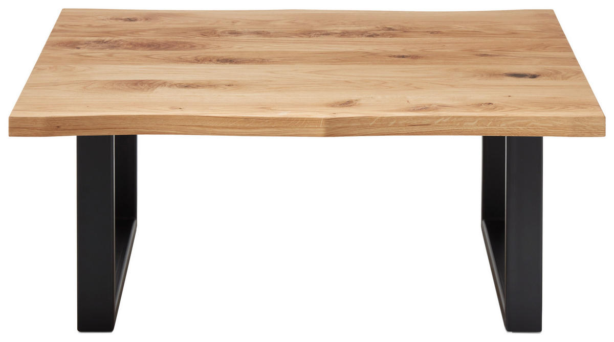KONFERENČNÍ STOLEK, černá, barvy dubu, dřevo, kov, 110/70/45 cm - černá/barvy dubu, Design, kov/dřevo (110/70/45cm) - Linea Natura