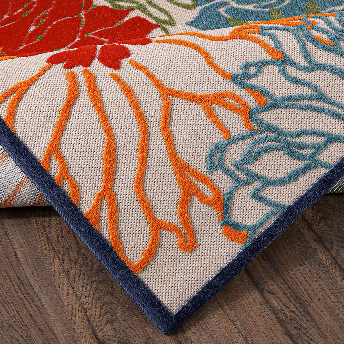 STAZA 80/200 cm   crvena  Floral  - crvena, Lifestyle, tekstil/plastika (80/200cm)