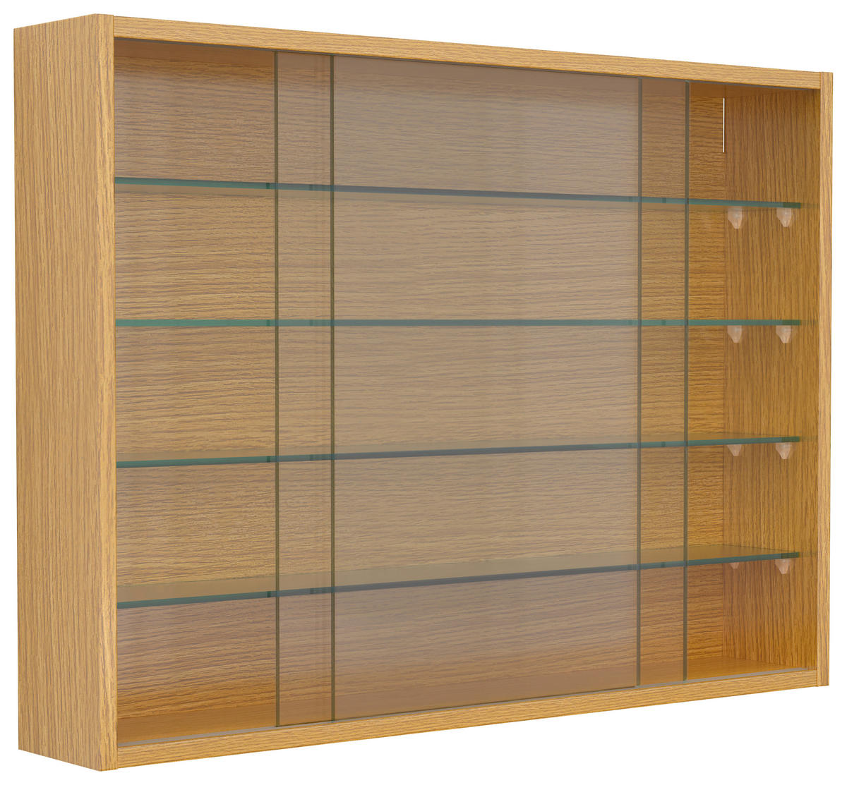 HÄNGEVITRINE in Honigeiche  - Honigeiche, Design, Glas/Holzwerkstoff (75/55/12cm) - MID.YOU