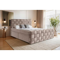 AMERICKÁ POSTEĽ, 180/200 cm, béžová - béžová, Modern, textil (180/200cm) - Livetastic
