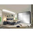 BOXSPRINGBETT Webstoff 180/200 cm INKL. Matratze - Anthrazit/Schwarz, Design, Textil (180/200cm) - Ruf