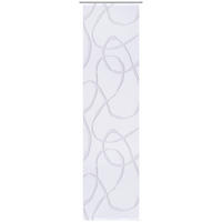 FLÄCHENVORHANG   halbtransparent   60/245 cm  - Weiß/Grau, Basics, Textil (60/245cm) - Novel