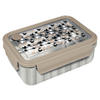 BROTBOX - Schwarz/Braun, Basics, Metall (19/14/6cm) - Disney