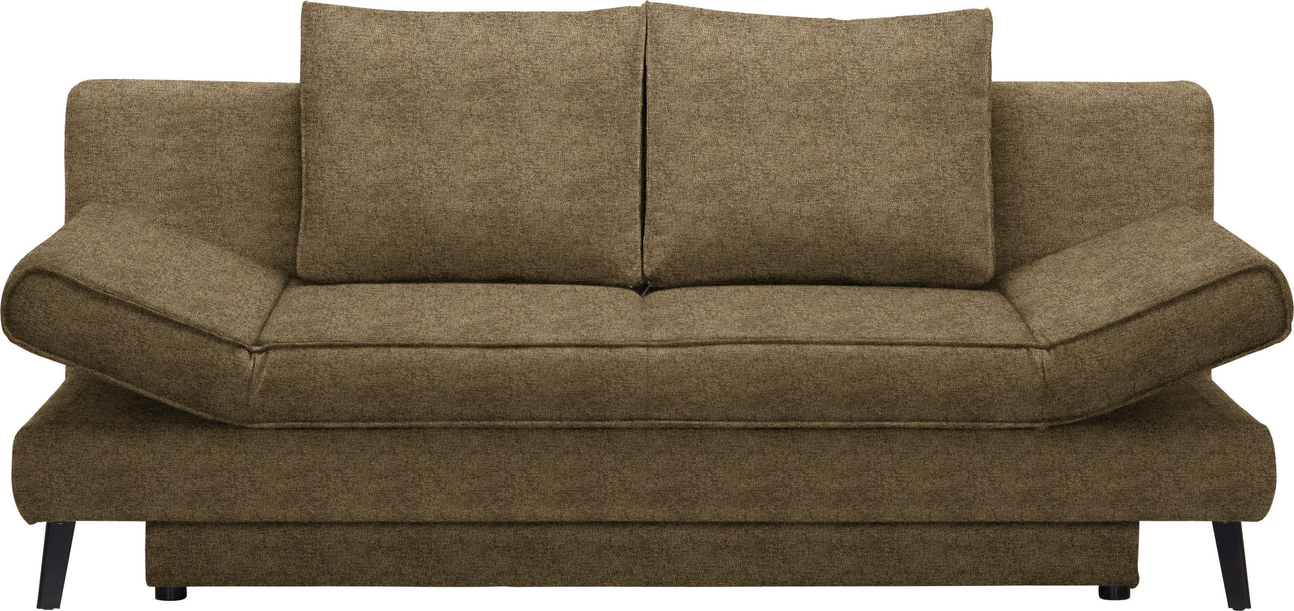 SCHLAFSOFA in Webstoff Hellgrün  - Schwarz/Hellgrün, Design, Textil/Metall (200/85/90cm) - Xora