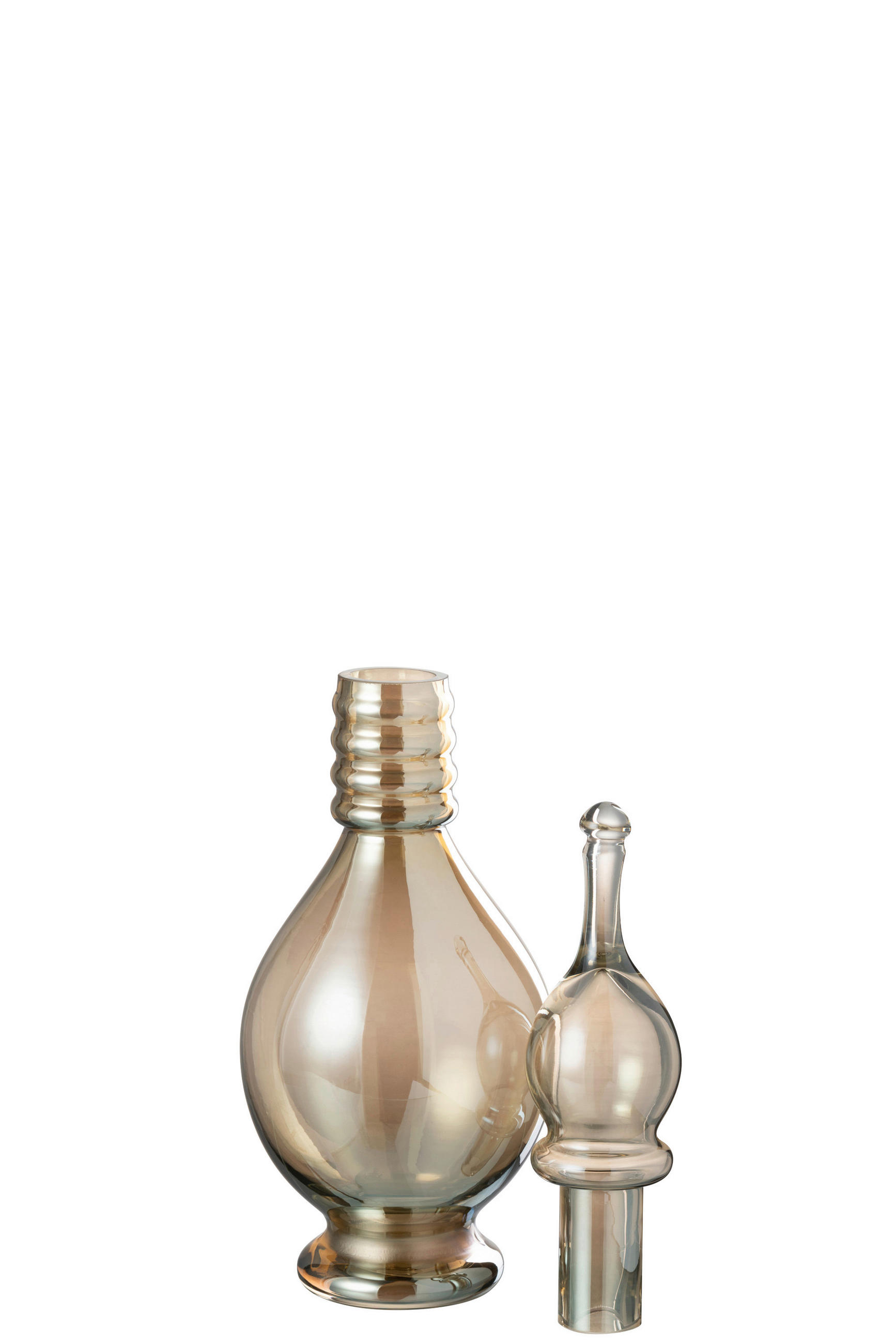 DEKOVASE  - Beige, Basics, Glas (13,5/13,5/40cm)