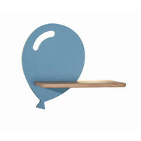 WANDLEUCHTE Ballon 31/12/26 cm  - Hellblau, KONVENTIONELL, Holz/Holzwerkstoff (31/12/26cm)