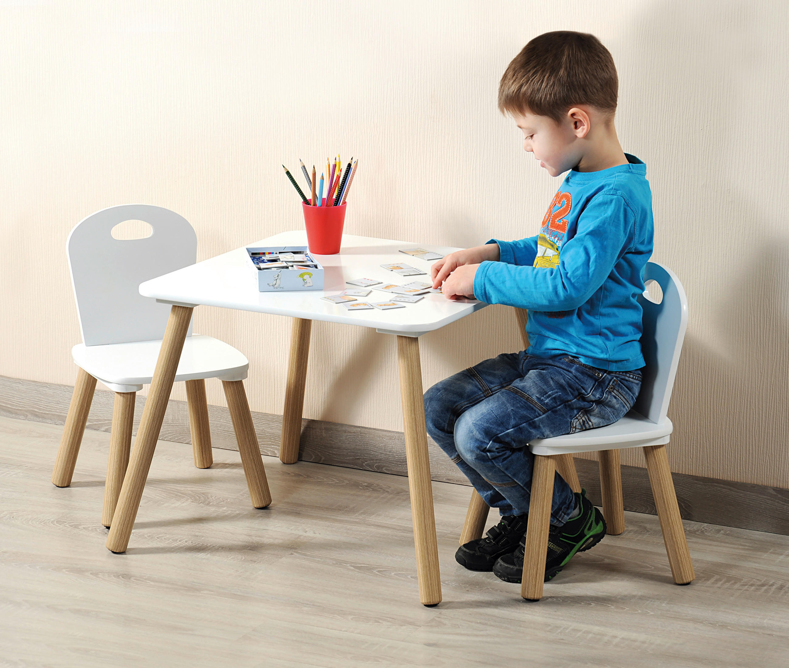 KINDERSITZGRUPPE - Weiß, MODERN, Holzwerkstoff - Kesper