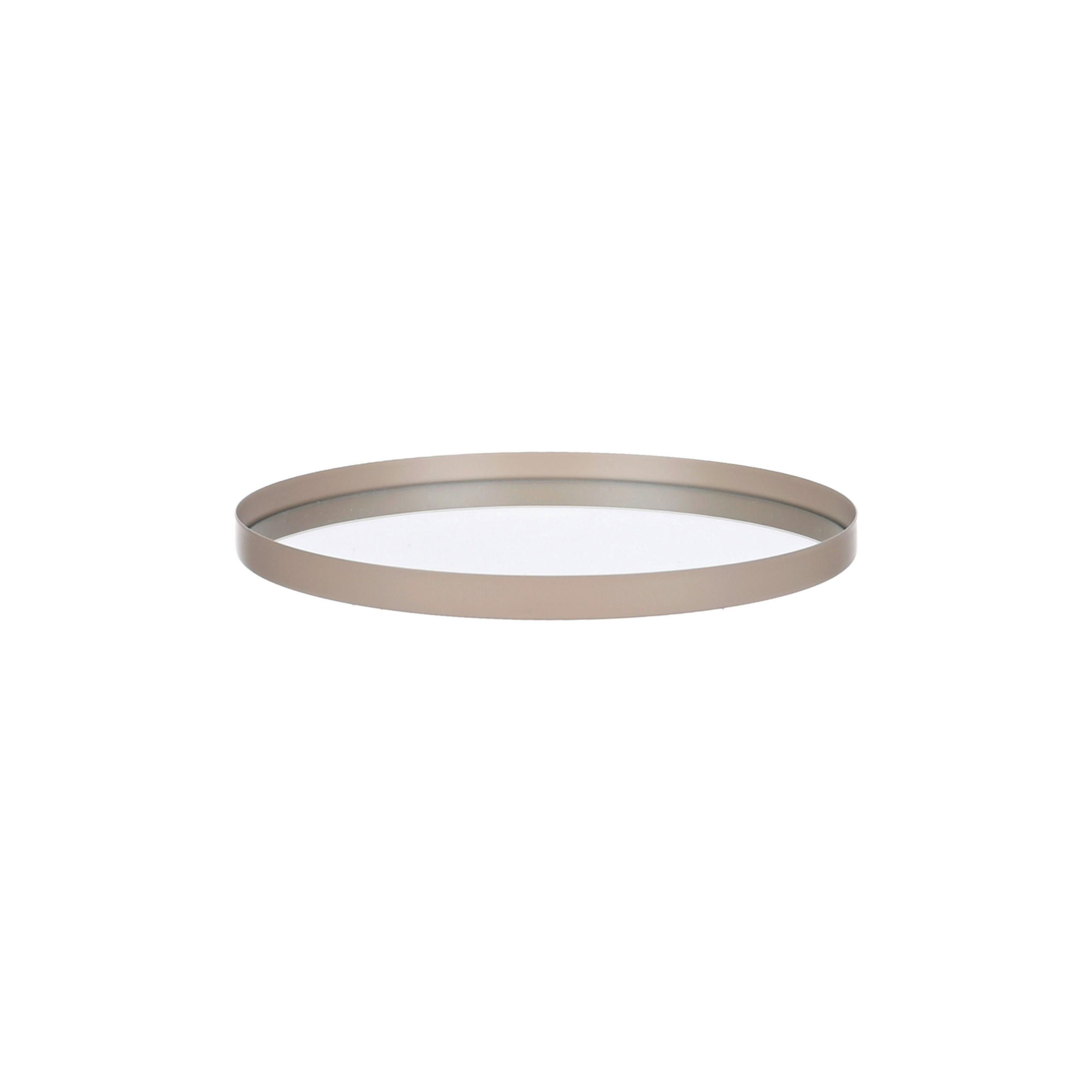 POSLUŽAVNIK ZA SERVIRANJE    18 cm          - bež, Basics, staklo/metal (18cm) - Ambia Home
