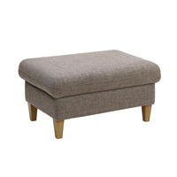 HOCKER Flachgewebe Braun  - Eichefarben/Braun, KONVENTIONELL, Holz/Textil (95/49/65cm) - Cantus