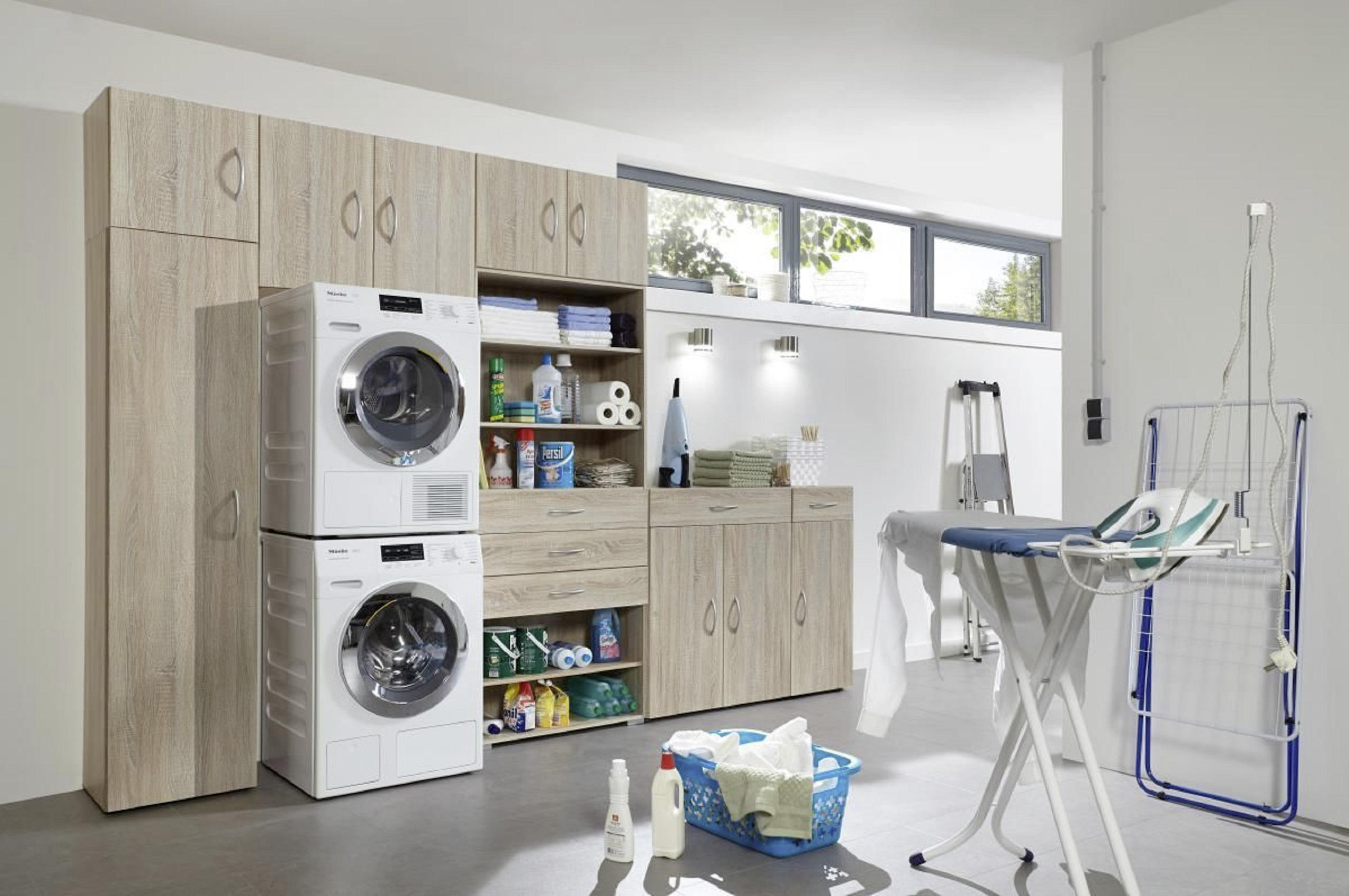 MEHRZWECKSCHRANK 45/185/54 cm  in Eichefarben  - Eichefarben, Basics, Holzwerkstoff (45/185/54cm) - Xora