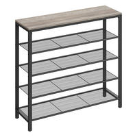 SCHUHREGAL 100/92,5/30 cm  - Greige/Schwarz, Trend, Holzwerkstoff/Metall (100/92,5/30cm) - Boxxx