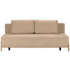 SCHLAFSOFA Bouclé Hellbraun  - Hellbraun/Naturfarben, Design, Holz/Textil (211/88/102cm) - Niels Andersson