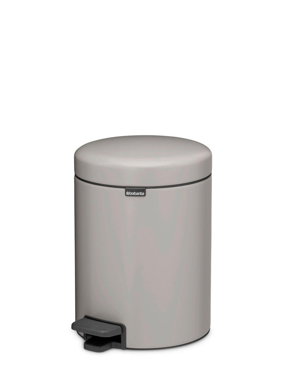KANTA SA PAPUČICOM  5 l   - svetlosiva/antracit, Osnovno, metal/plastika (20.5/29.1/27.2cm) - Brabantia