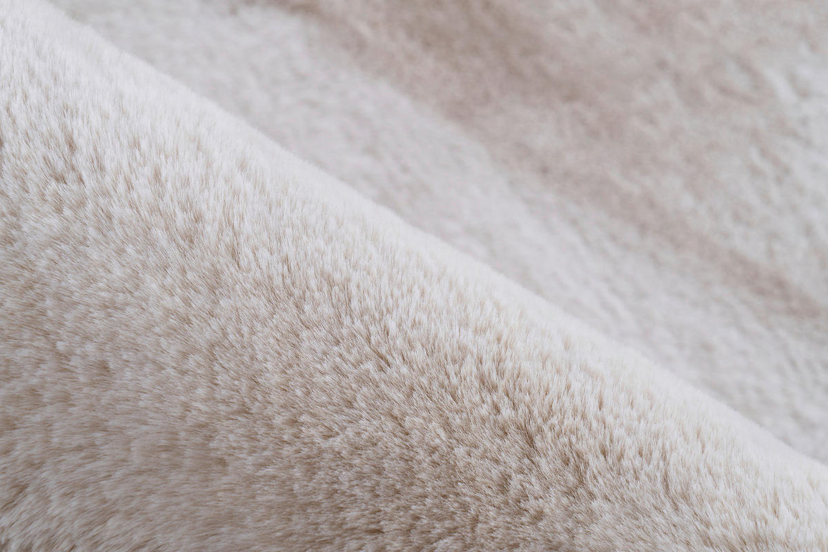 KOBEREC S VYSOKÝM VLASEM, 120/170 cm, krémová, bílá - bílá/krémová, Konvenční, textil (120/170cm)