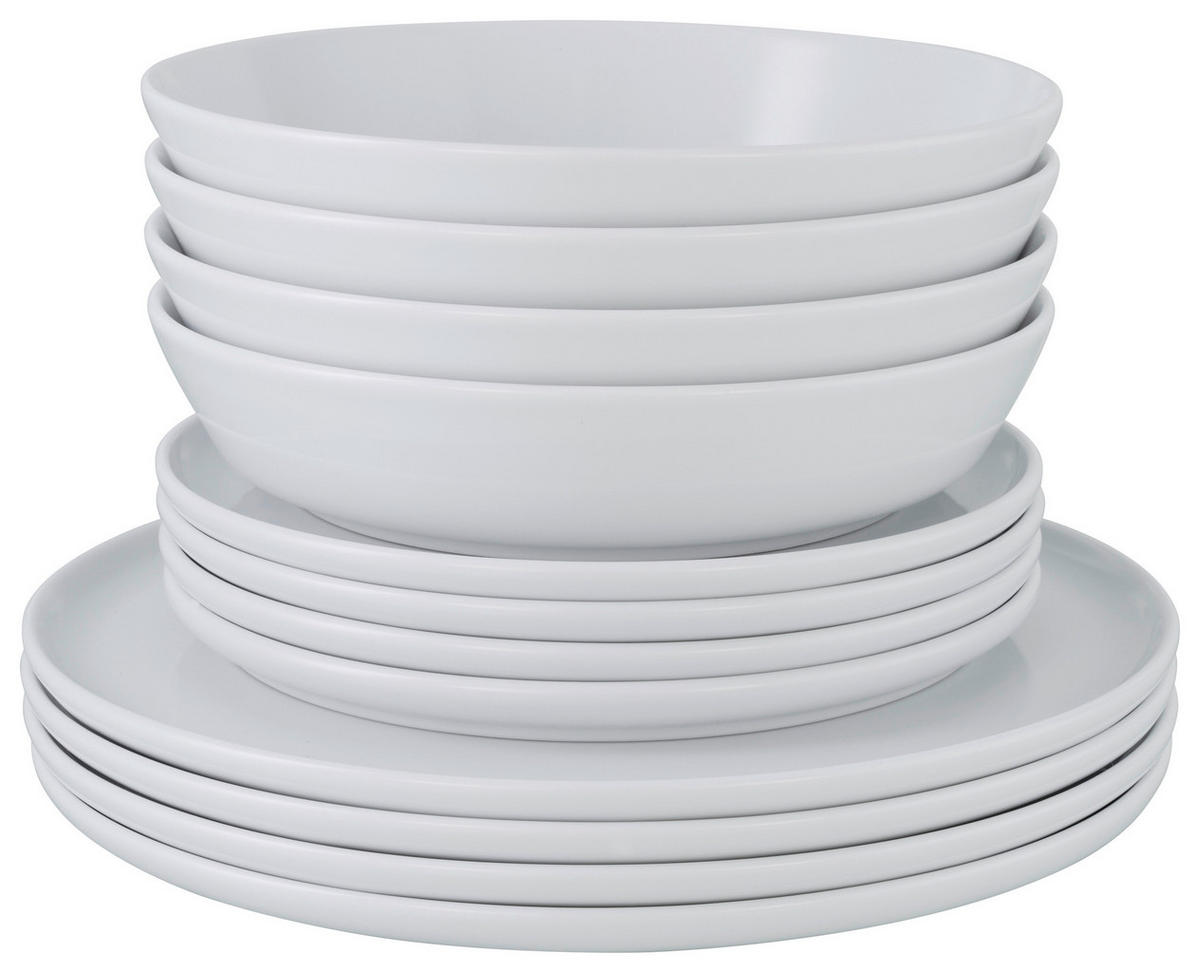 JÍDELNÍ SOUPRAVA, porcelán - bílá, Basics, keramika (29/25/30cm) - Creatable