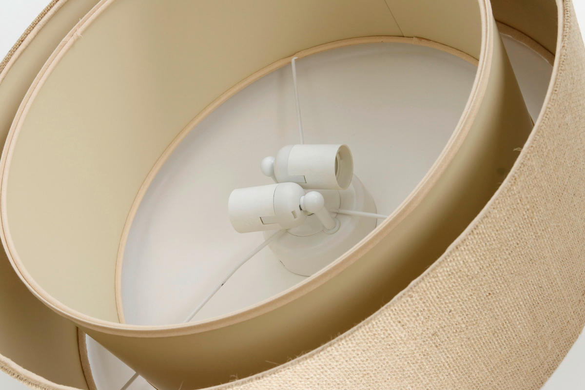 DECKENLEUCHTE Boho Elegant 50/20 cm   - Beige/Karamell, Natur, Kunststoff/Textil (50/20cm)