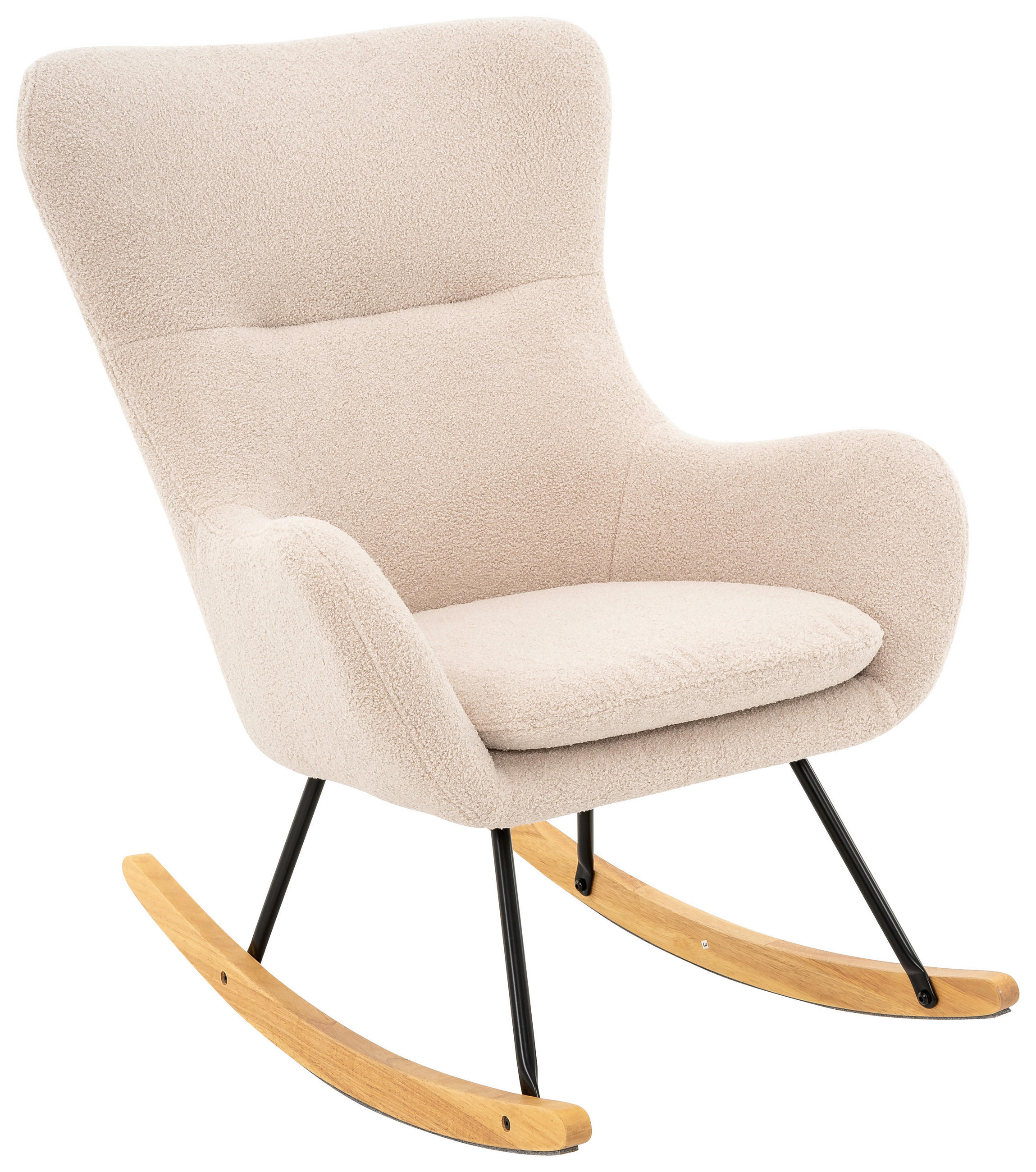 Schaukelstuhl Rocking Scandi Hellgrau B: 75 Cm