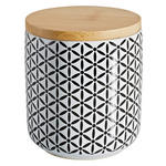 VORRATSDOSE  0,5 l  - Schwarz/Braun, LIFESTYLE, Holz/Keramik (10/11cm) - Landscape