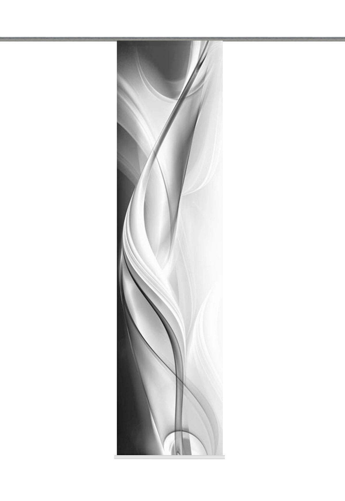 FLÄCHENVORHANG   blickdicht   60/245 cm  - Dunkelgrau/Hellgrau, LIFESTYLE, Textil (60/245cm)