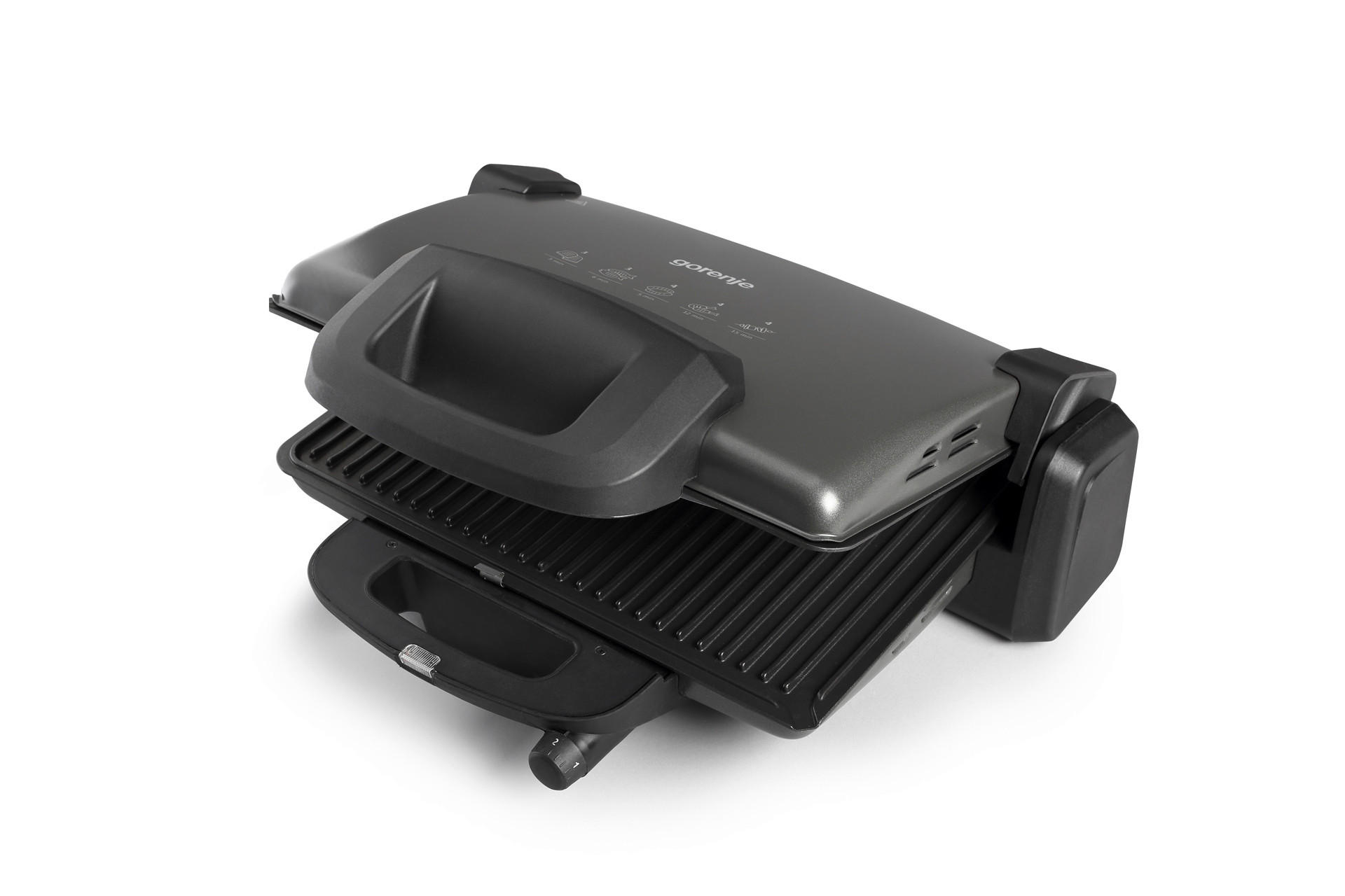 KONTAKTGRILL  - Schwarz, Basics, Metall (37,5/13,5/31,5cm) - Gorenje