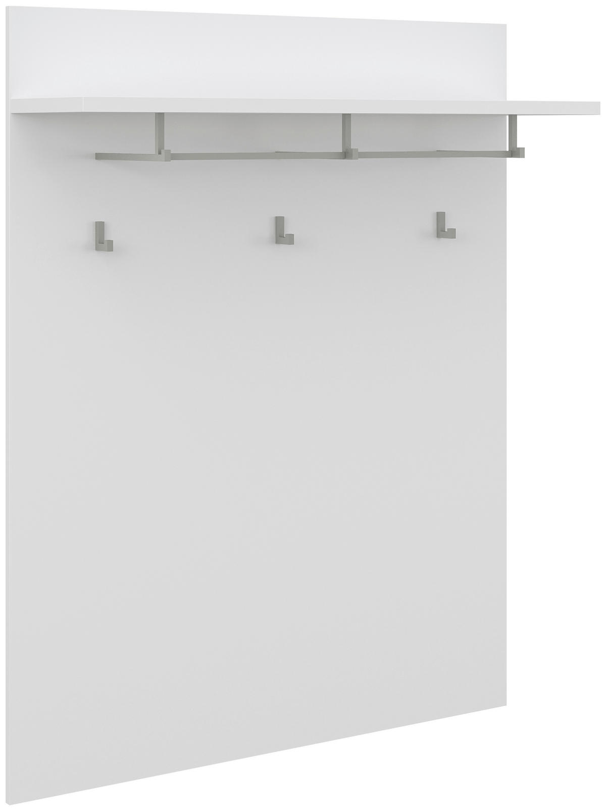 GARDEROBENPANEEL  in 92,4/130/27 cm  - Weiß, KONVENTIONELL, Holzwerkstoff (92,4/130/27cm) - Xora