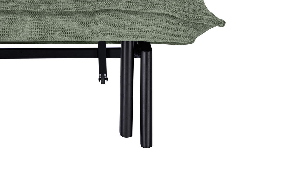 SCHLAFSESSEL  in Webstoff Grün  - Schwarz/Grün, Basics, Holz/Textil (108/82/102cm) - Stylife