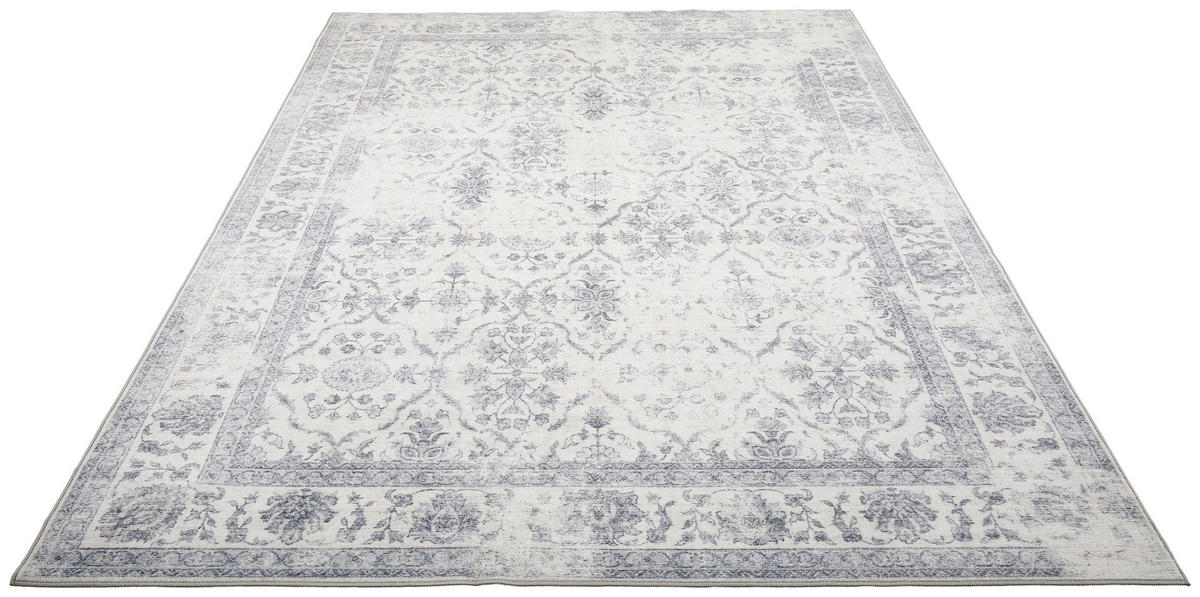 VINTAGE-TEPPICH 130/190 cm Grau  - Grau, LIFESTYLE, Kunststoff/Textil (130/190cm) - Novel