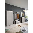 GARDEROBE 5-teilig  in 266/200/38 cm  - Beige/Schwarz, KONVENTIONELL, Glas/Holzwerkstoff (266/200/38cm) - Voleo