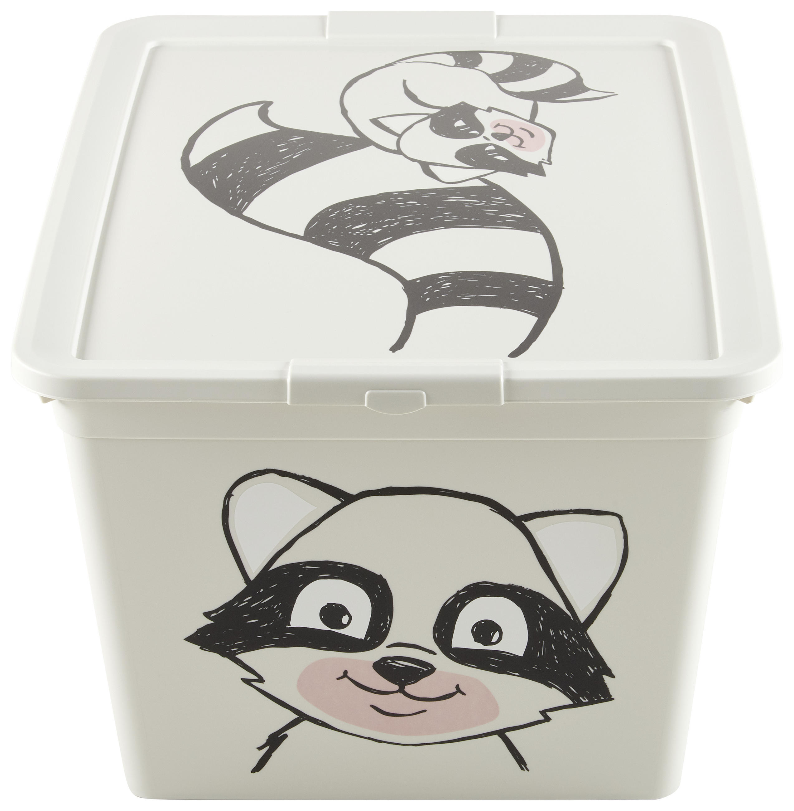 SPIELZEUGBOX Waschbär - Grau, Basics, Kunststoff (48,5/36/25cm) - My Baby Lou