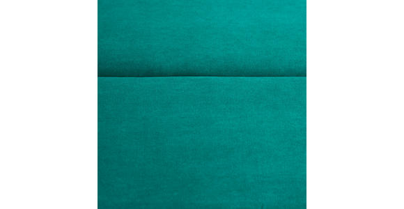 ECKSOFA in Samt Petrol  - Petrol/Schwarz, MODERN, Kunststoff/Textil (289/180cm) - Carryhome