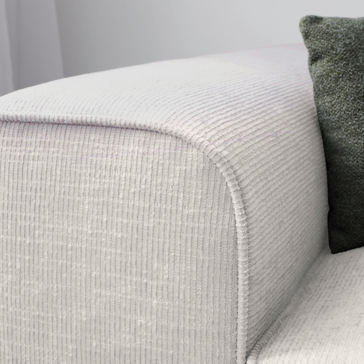 ECKSOFA in Plüsch Beige  - Beige/Blaugrau, Design, Kunststoff/Textil (288/152cm) - Xora