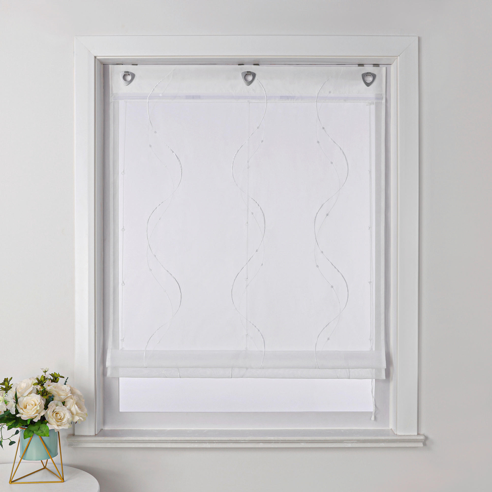 FALTROLLO  transparent  100/140 cm    - Weiß Hochglanz, Basics, Textil (100/140cm)