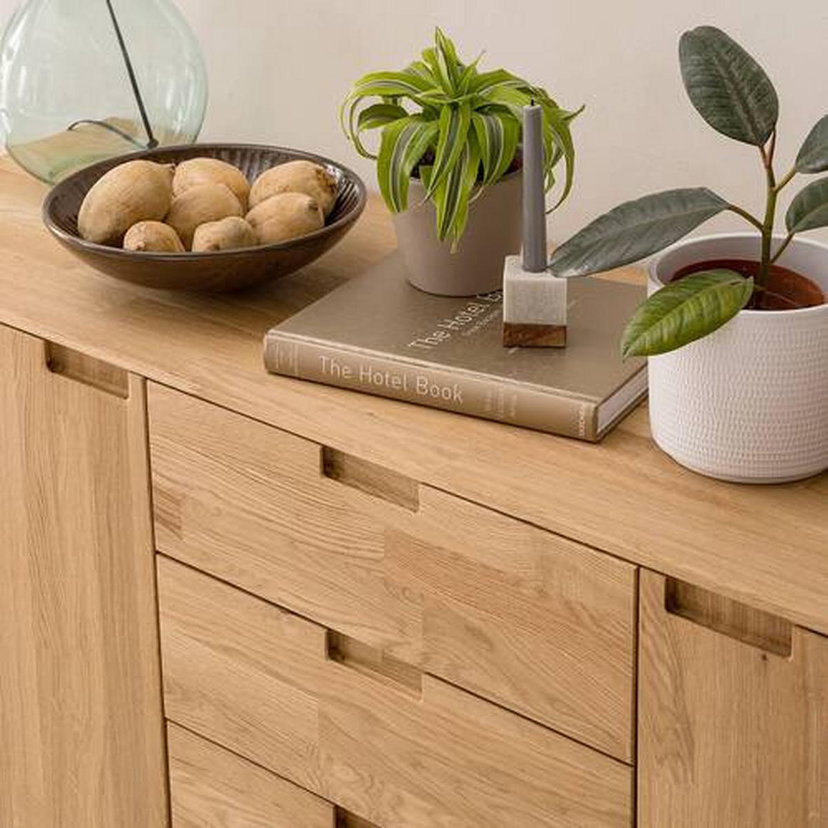SIDEBOARD Wildeiche  160/89,1/40 cm  - Wildeiche, Natur, Holz (160/89,1/40cm) - home24