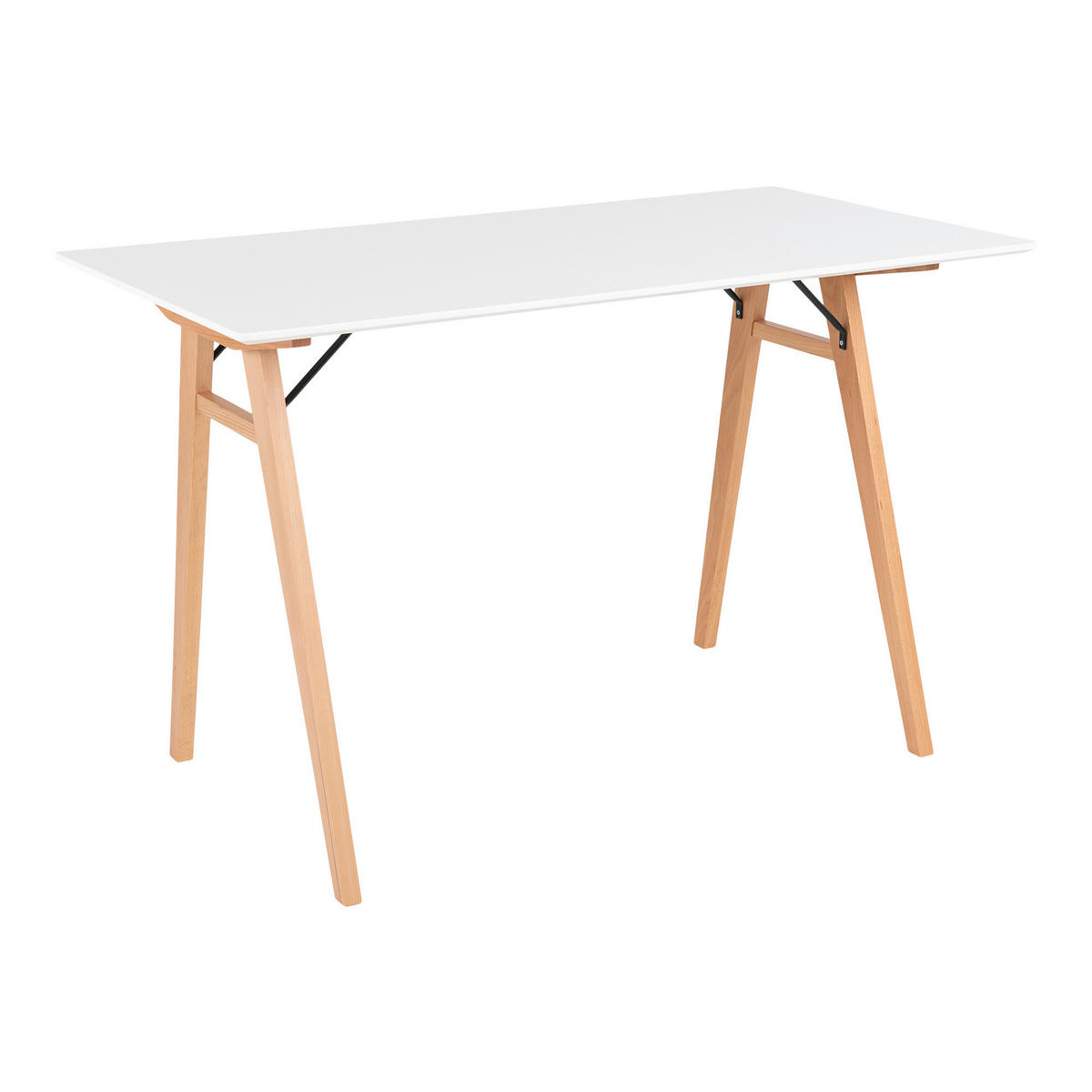 SKRIVBORD  i vit, ek Bianco  - vit/ek Bianco, Modern, trämaterial/trä (120/75/60cm) - MID.YOU