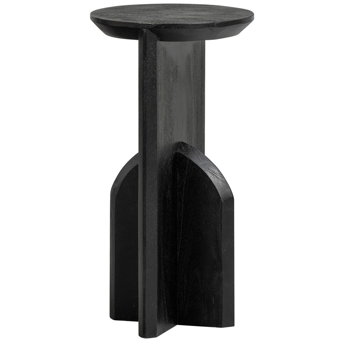 BEISTELLTISCH in Holz 30/30/58 cm  - Schwarz, Design, Holz (30/30/58cm) - Livetastic