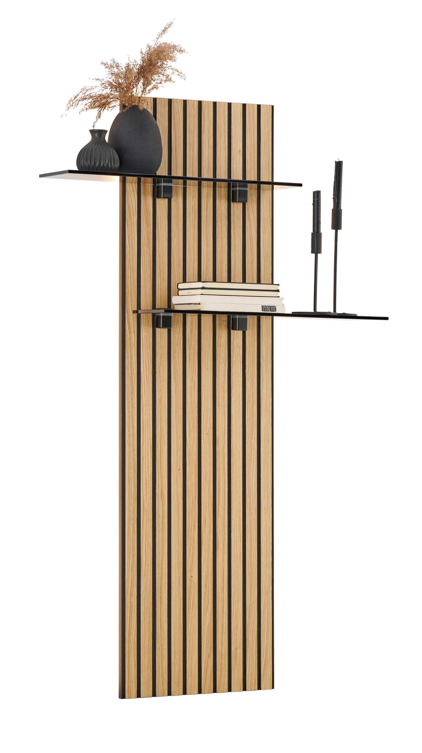 WANDPANEEL Eichefarben  40 (90)/160/28 cm  - Eichefarben, Design, Glas/Holz (40 (90)/160/28cm) - Dieter Knoll