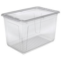 BOX MIT DECKEL 59/39/35 cm  - Transparent, Basics, Kunststoff (59/39/35cm)