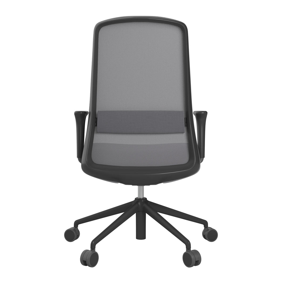 DREHSTUHL Grau, Schwarz, Dunkelgrau  - Dunkelgrau/Schwarz, MODERN, Kunststoff/Textil (70/103-115/70cm)