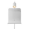 WANDLEUCHTE 16,5/24,8/28,2 cm   - Weiß, Design, Metall (16,5/24,8/28,2cm) - Nordlux