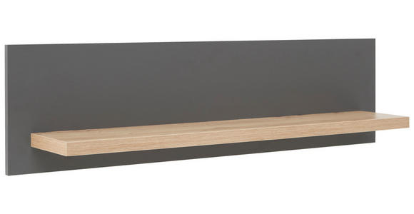 WANDBOARD Grau, Eiche Artisan - Eiche Artisan/Grau, KONVENTIONELL, Holzwerkstoff (100/24/21,6cm) - Hom`in