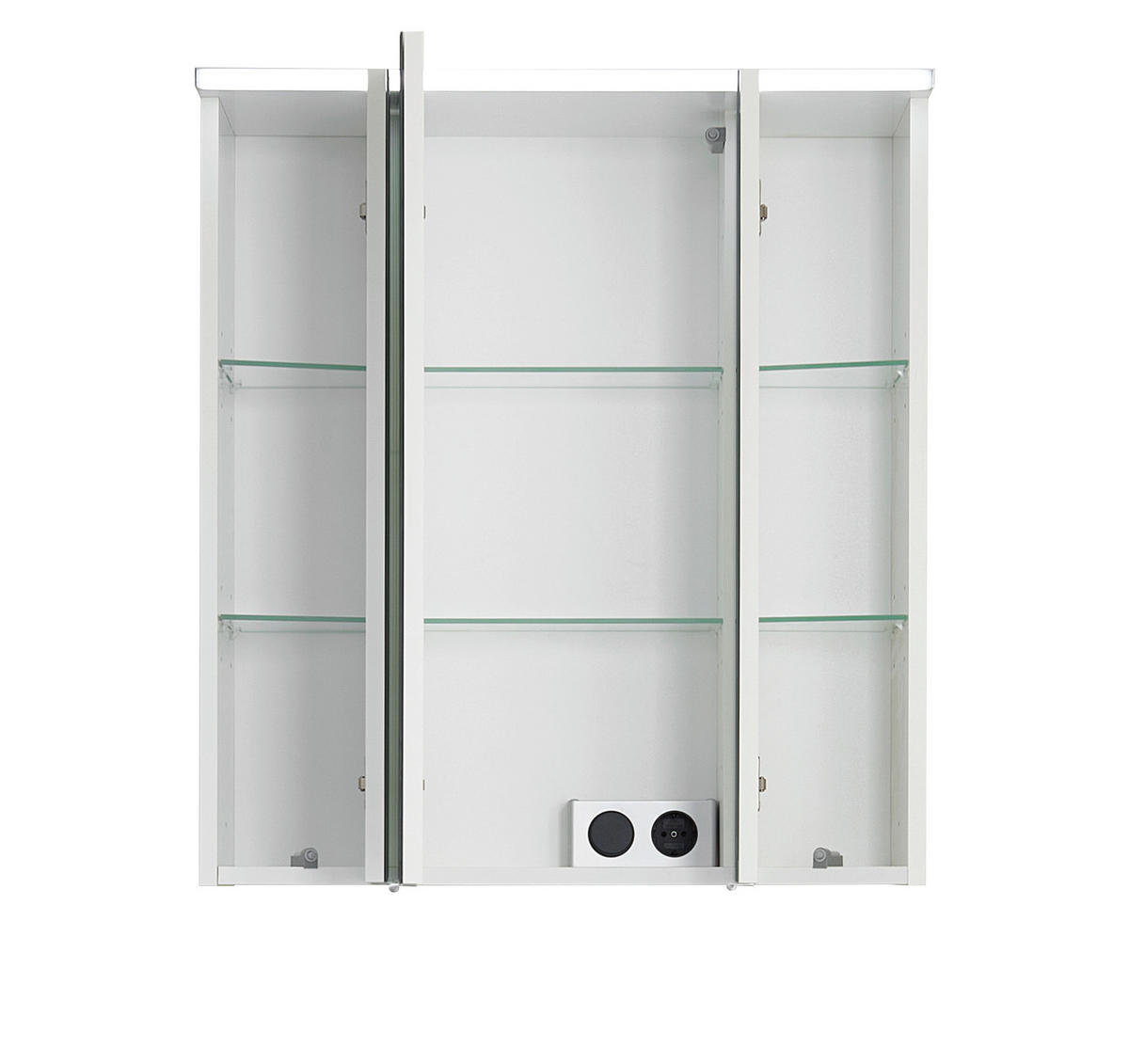 SPIEGELSCHRANK 65/72/20 cm  - Chromfarben/Weiß, MODERN, Glas/Holzwerkstoff (65/72/20cm) - Sadena