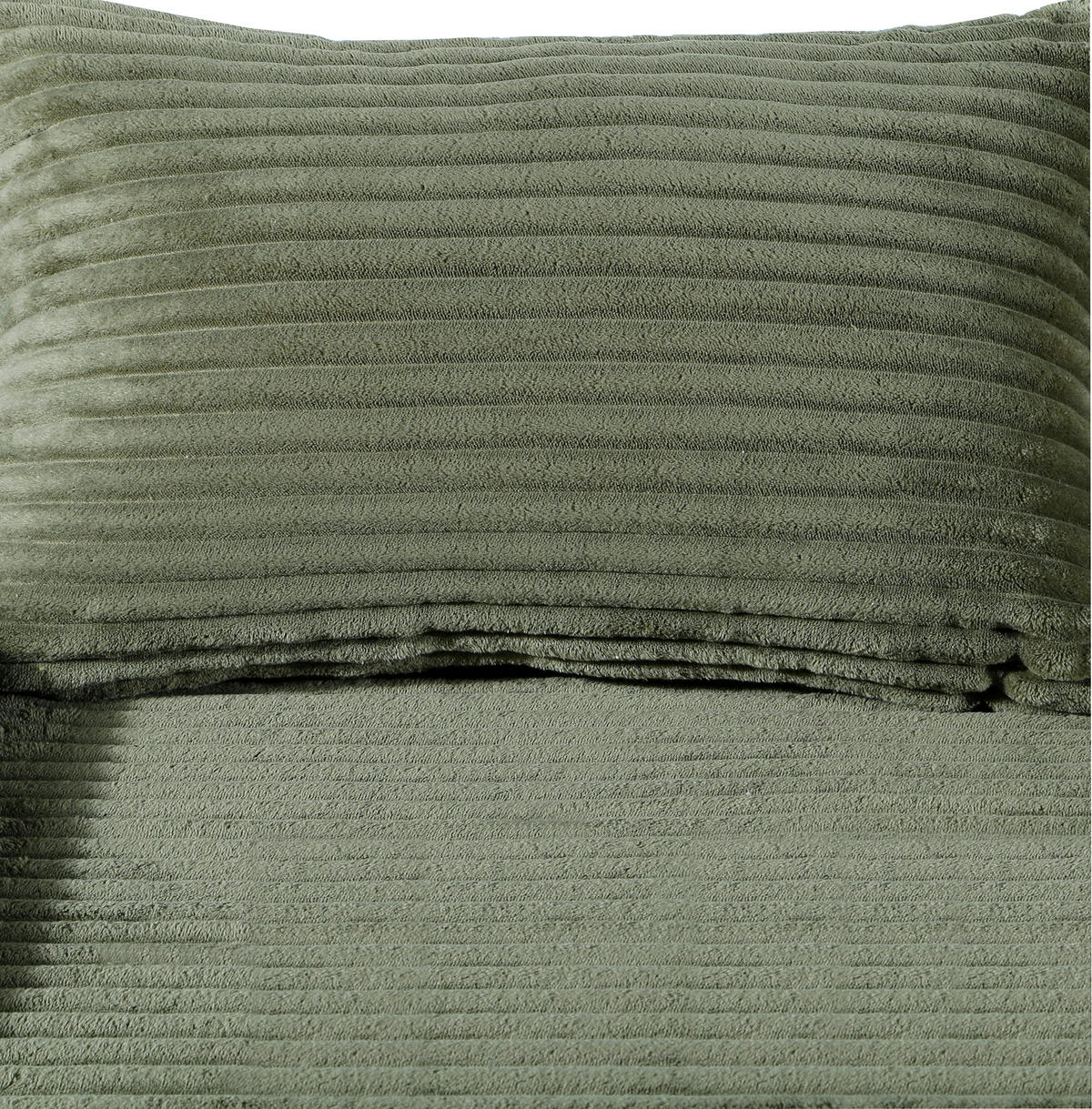 2-SITZER-SOFA in Cord Grün  - Grün, Design, Textil (203/60/100cm) - P & B