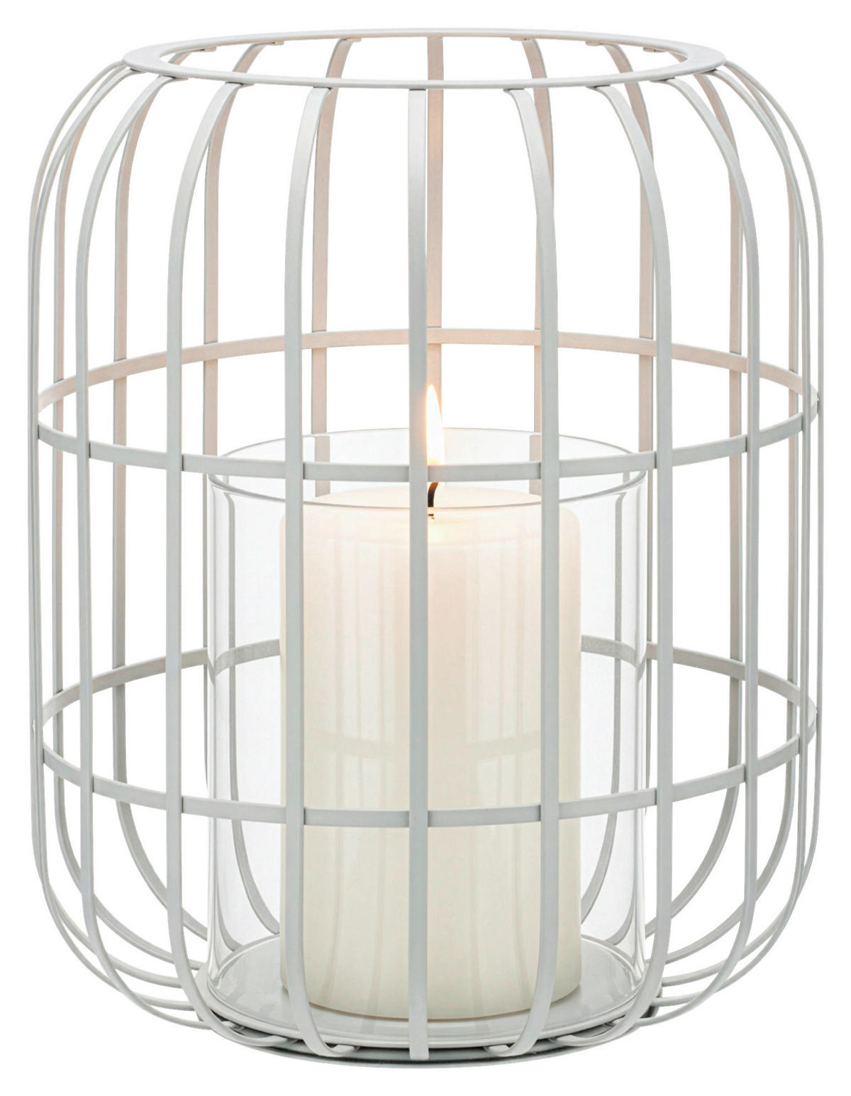 LATERNE - Hellgrau, KONVENTIONELL, Metall (27,8/34,2cm) - Blomus