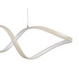 LED-HÄNGELEUCHTE 100/22/120 cm  - Sandfarben, Design, Kunststoff/Metall (100/22/120cm) - Novel