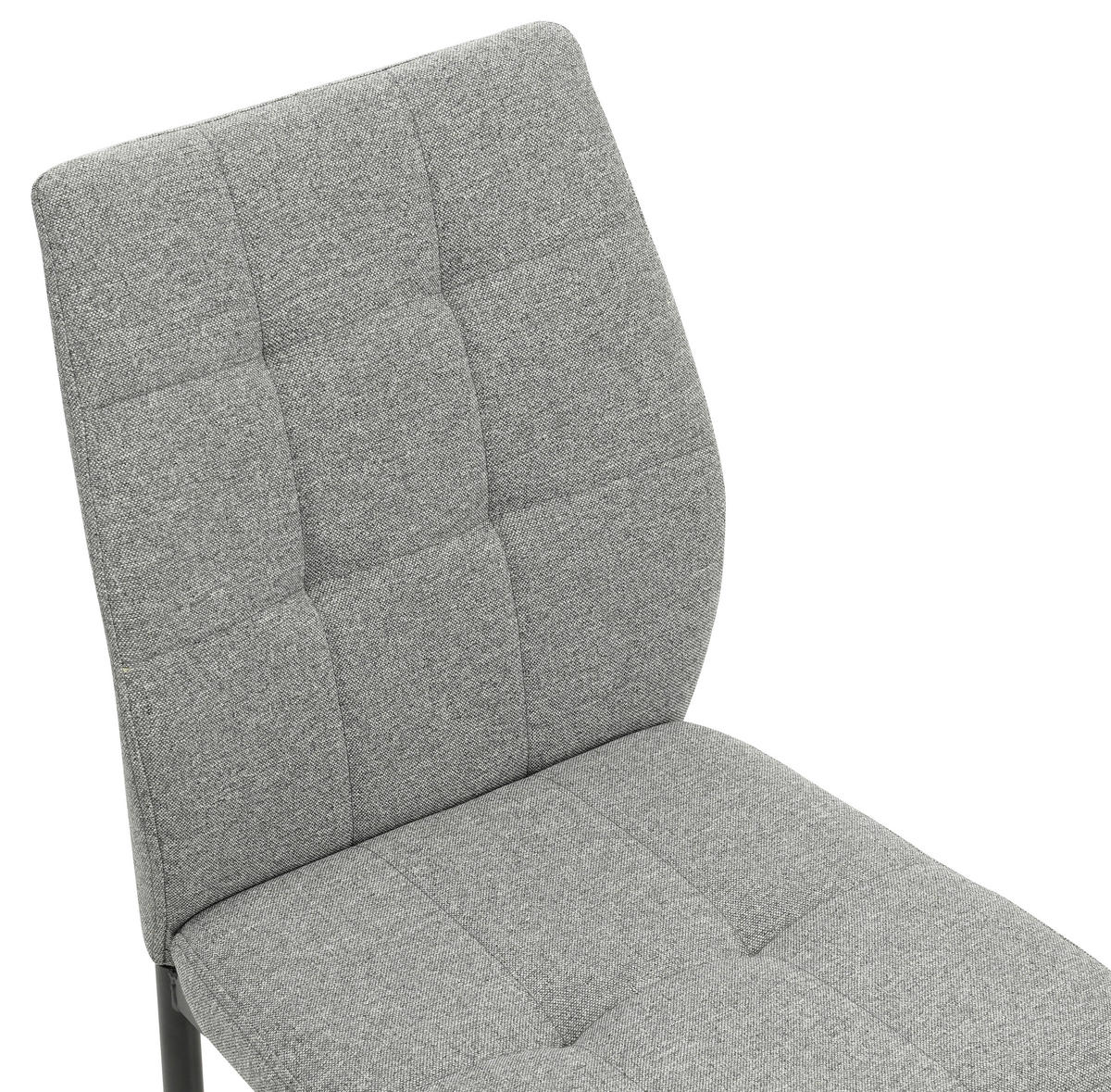 ŽIDLE, šedá - šedá/černá, Moderní, kov/textil (44/90/56cm) - Carryhome
