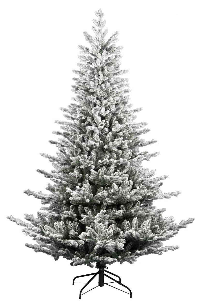 WEIHNACHTSBAUM 180 cm  - Grauweiß/Weiß, Basics, Kunststoff/Metall (112/180cm)