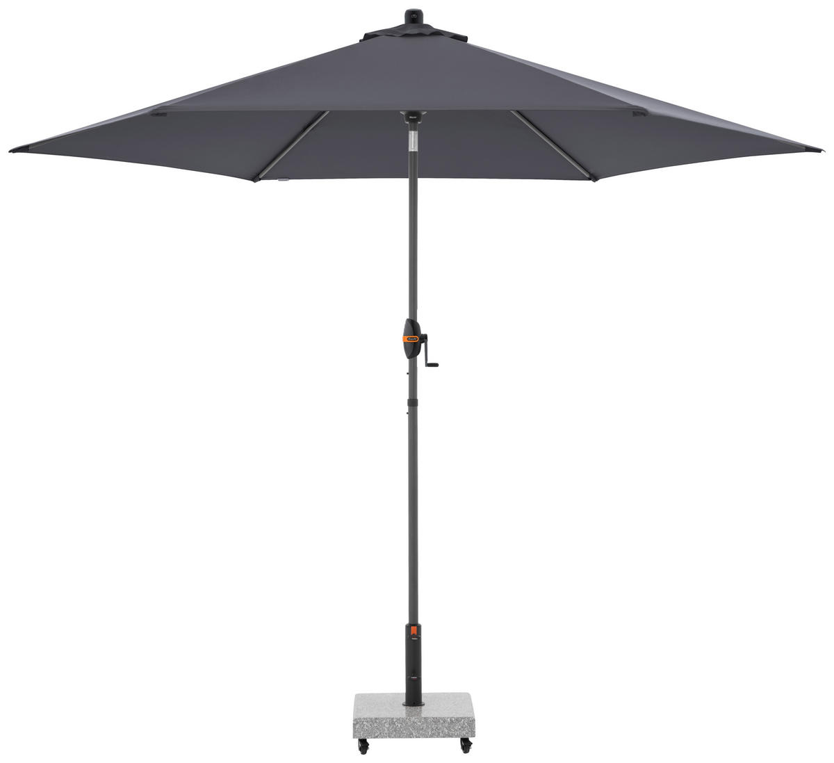 SENČNIK - antracit, Basics, kovina/tekstil (305cm) - Doppler