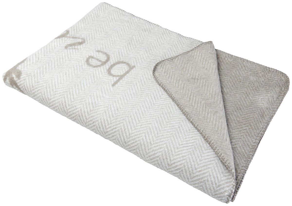 WOHNDECKE BE WILD 150/200 cm  - Hellgrau, LIFESTYLE, Textil (150/200cm) - David Fussenegger